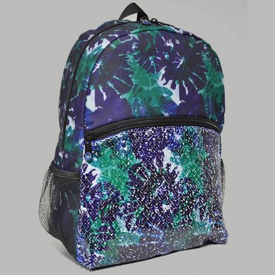 Premium Sublimation Backpack w/ Sequin Pocket