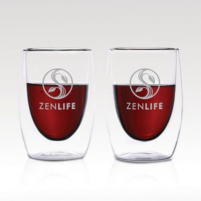 Eparé 13oz Double-Wall Wine Glass Set of 2