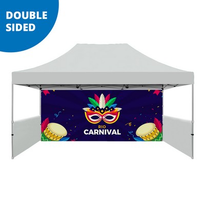 15' Tent Back Wall - Full Color - Double-Sided Graphic