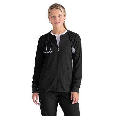 Grey's Anatomy Spandex Stretch - Women's Five-Pocket Gianna Warm-Up Scrub Jacket