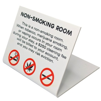 Folded Full Color or Engraved Plastic Sign (0-25 Sq. Inch)