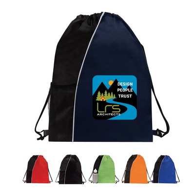Dual Color Drawstring Backpack