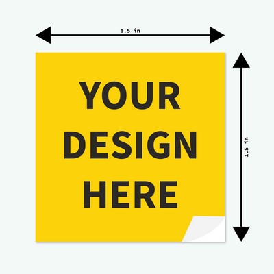 1.5" x 1.5" Square Stickers