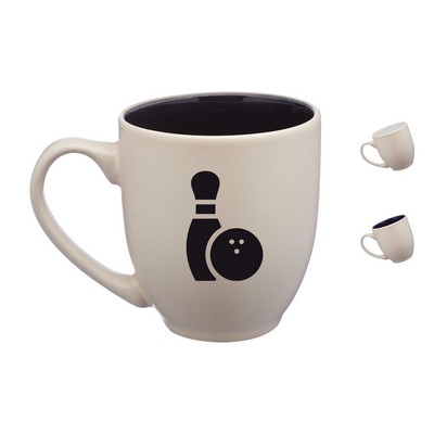 16 oz. Carter Creme Bistro Custom Ceramic Mugs