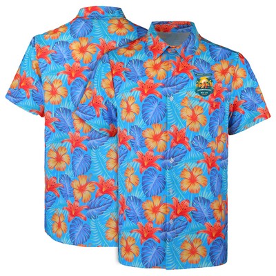 UV Resistant Sublimated Hawaiian Shirt W/ Pocket