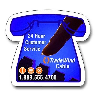 Magnet - Small Telephone Shape (2.625x2.375) - 30 Mil - Outdoor Safe