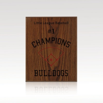 Oak Panel Plaque - 7x9