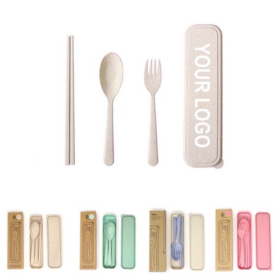 Portable Wheat Straw Cutlery Set