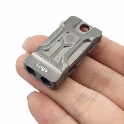 Double-tube Whistle Titanium Alloy EDC Pet Training Whistle