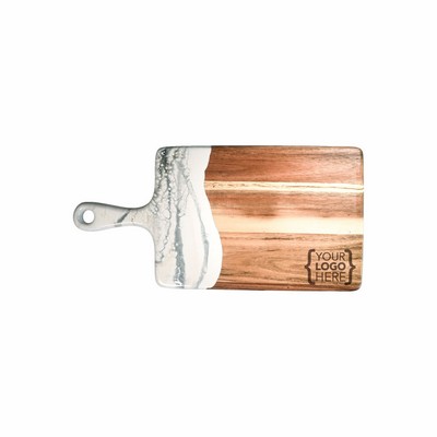 Medium Acacia Cheeseboard Marble