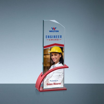 Archer Award w/Red Holder (3"x 9")