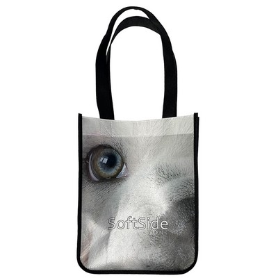 Laminated Non Woven Polypropylene Tote Bag: 9" W x 11.5" H x 4" D