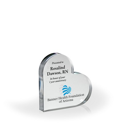 Mercy Acrylic Paperweight Award - UV Printed