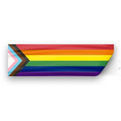 3" x 10" Progressive Pride Window Decals