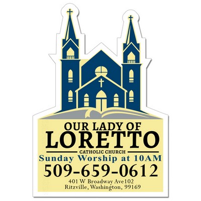 3.50x5 Church Shaped Magnets - 20 Mil