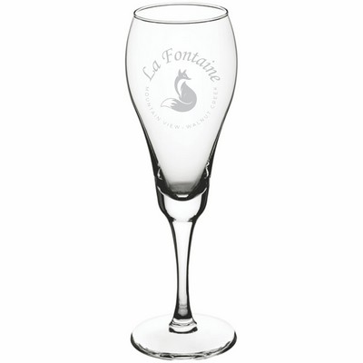 Laser Engraved Acopa Select 8.5 oz. Tulip Flute Glass