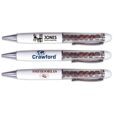 Superior Metal Twist Pen - Coffee Bean Filled