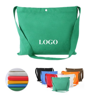 12 Oz. Canvas Tote w/Button