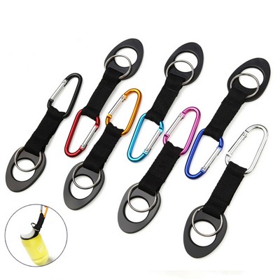 Versatile Water Bottle Holder w/Carabiner Clip