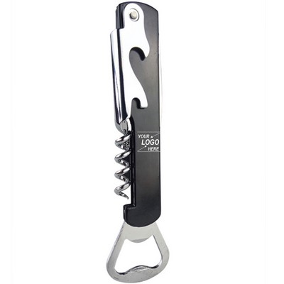 4-in-1 Multipurpose Bottle Opener w/Corkscrew
