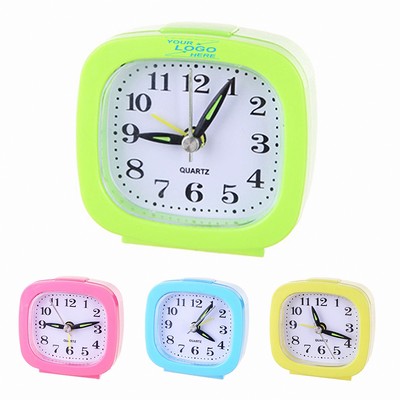 3-inch Silent Analog Alarm Clock