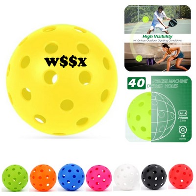 Outdoor 40 Holes Pickleball Balls