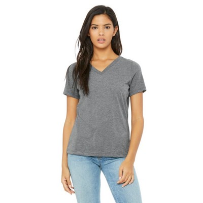 Bella + Canvas Ladies' Relaxed Triblend V-Neck T-Shirt