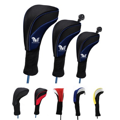 Golf Head Cover Leather Headcovers Set Fits Irons