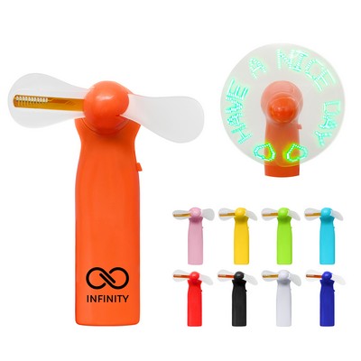 Pre-programmed LED Light Up Mini Fans