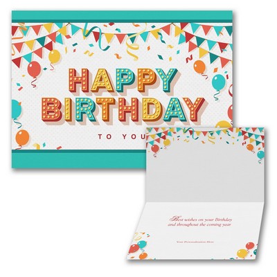 Celebration In Lights Birthday Card