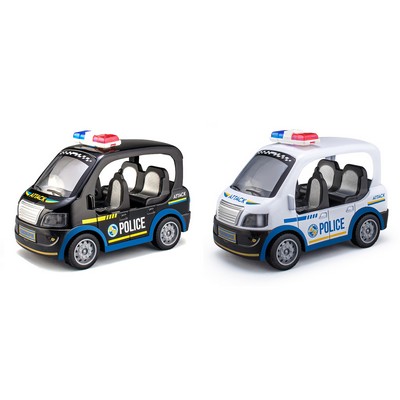 Pull Back Alloy Q Version Police Car