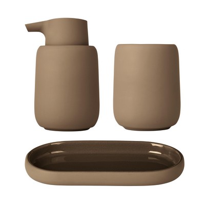 blomus Sono Tan Bathroom Accessory Set