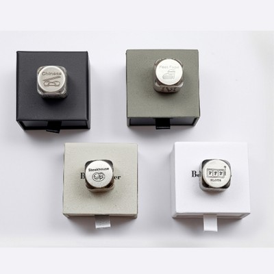 16mm Stainless Steel Customized Dice W/Gift Box