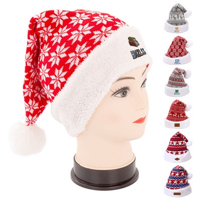 Acrylic Christmas Long Tail Beanie Hat