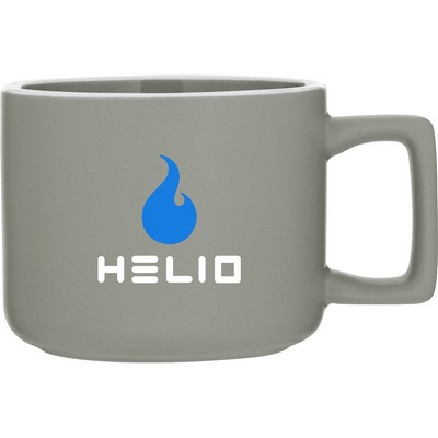 12 oz Helio Ceramic Mug (Matte Light Gray)