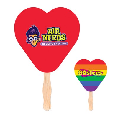 Heart Shaped Hand Fan
