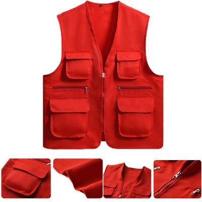 Multi-Pocket Work Vest
