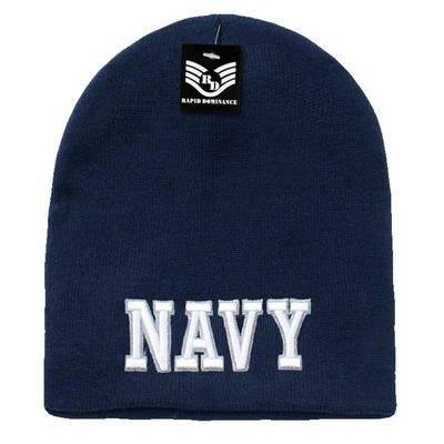 Rapid Dominance United States Navy Text Knit Cap Beanie