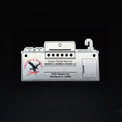 Custom Shaped Silver Card