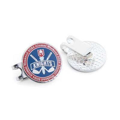 Golf Ball Markers with Hat Clip