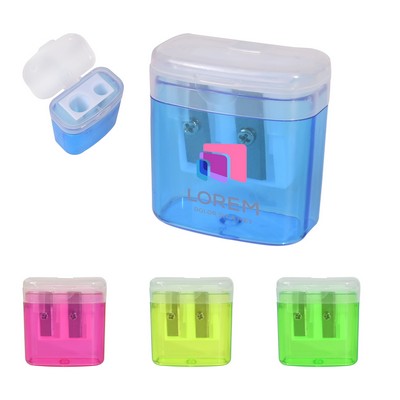 Dual Holes Box Pencil Sharpener