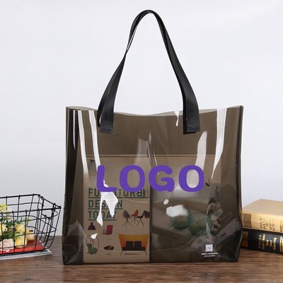 Custom Neon Tote Bag Iridescent Clear Tote Bag