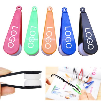 Mini Microfiber Glasses Eyeglasses Cleaner Cleaning Clip