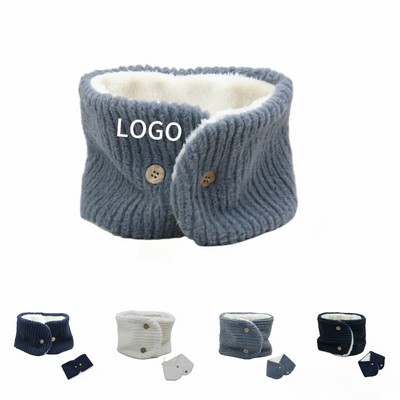 Double-Buttoned Warm Neck Gaiter
