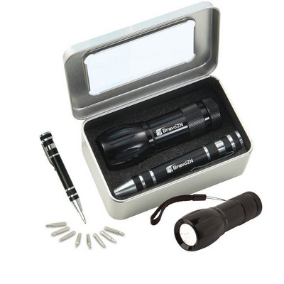 Gift Set With Fl45 Torch Light & Km401 Screwdriver Set
