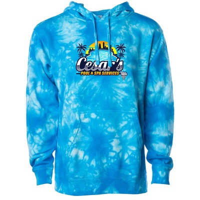 Independent Trading Co.® Unisex Midweight Tie Dye Hooded Pullover