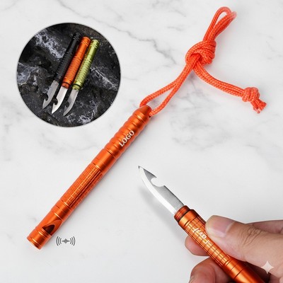 Multi Functional Knife w/Whistle