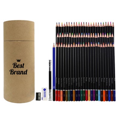 72-Color Pencil Cylinder Art Set