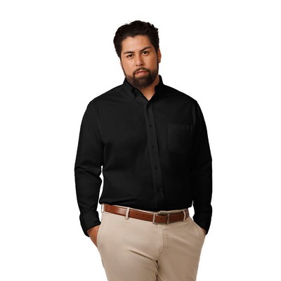 Zorrel® Atlas Button-Down 4-Way Stretch Knit Long Sleeve Shirt