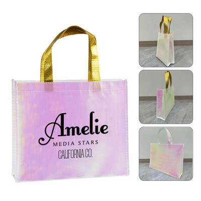 Reusable Waterproof Sparkle Non-Woven Gift Tote Bag